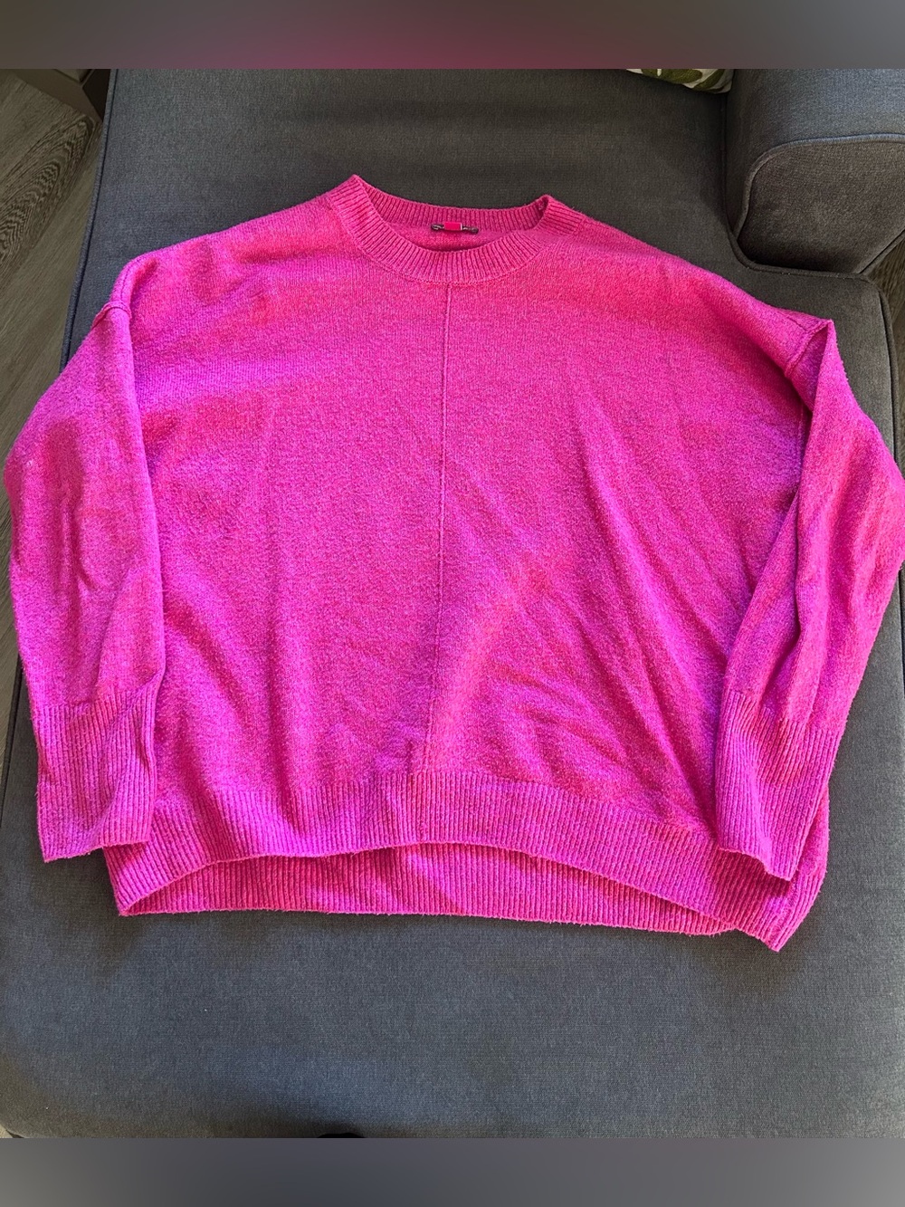 Women’s Crewneck Sweater - Hot Pink